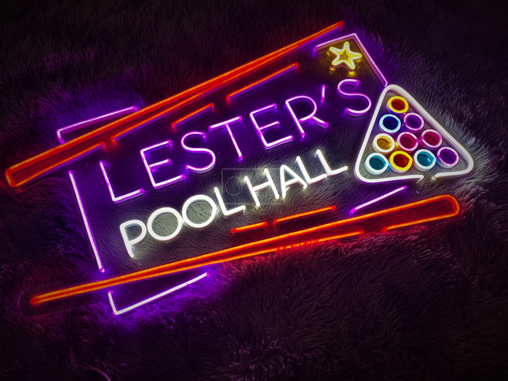 Lester's Pool Hall | LED Neon Sign