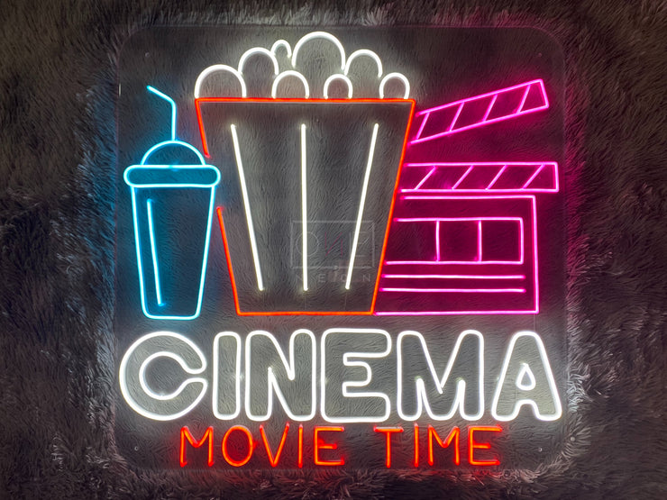 Cinema Movie Time | LED Neon Sign