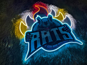 RATS | Neon Acrylic Artwork