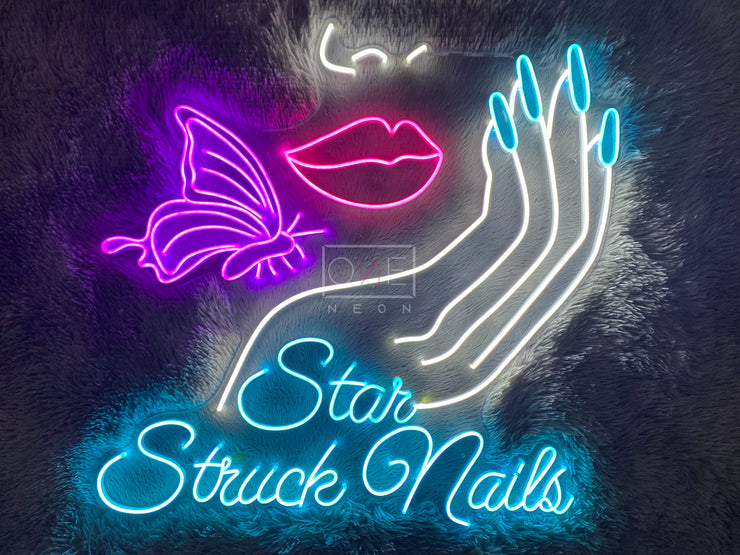 Star Struck Nails | LED Neon Sign
