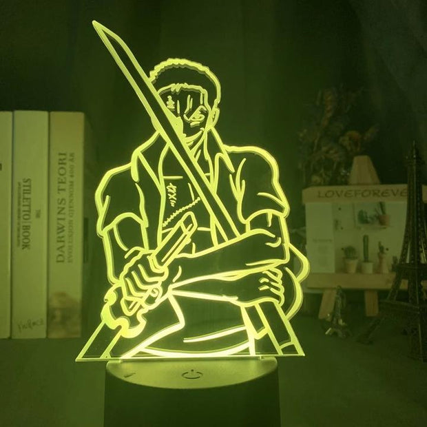 Zoro with swords Anime - LED Lamp (One Piece)