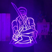 Zoro with swords Anime - LED Lamp (One Piece)